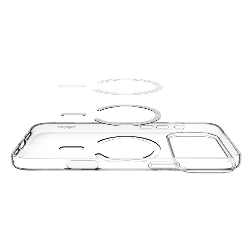 Apple iPhone 17 Pro Max suojakuori läpinäkyvä SPIGEN LIQUID CRYSTAL MAG MAGSAFE