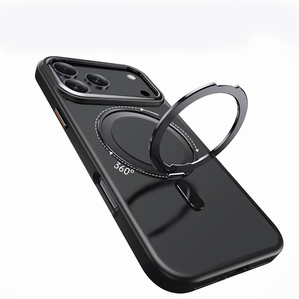 Apple iPhone 17 Pro Max suojakuori musta TECH-PROTECT MAGRING MAGSAFE