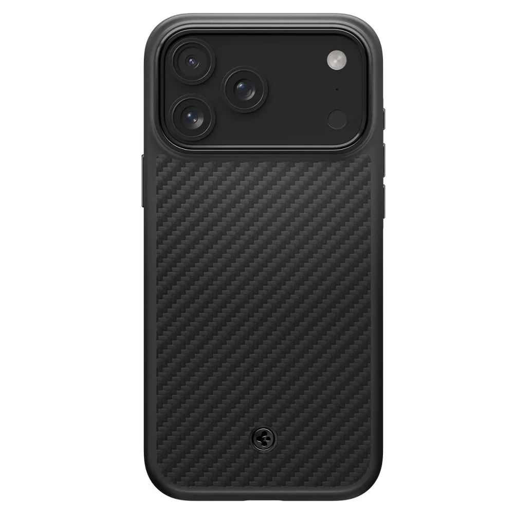 Apple iPhone 17 Pro Max suojakuori musta SPIGEN ENZO ARAMID ”T” MAG MAGSAFE