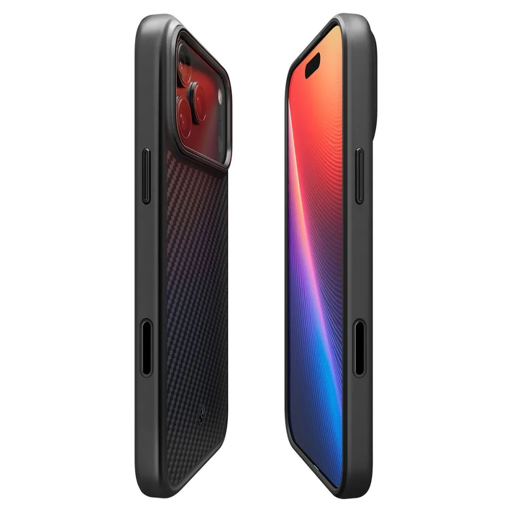 Apple iPhone 17 Pro Max suojakuori musta SPIGEN ENZO ARAMID ”T” MAG MAGSAFE