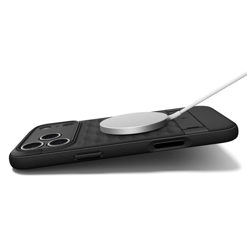 Apple iPhone 17 Pro Max suojakuori musta SPIGEN PARALLAX ”S” MAG MAGSAFE