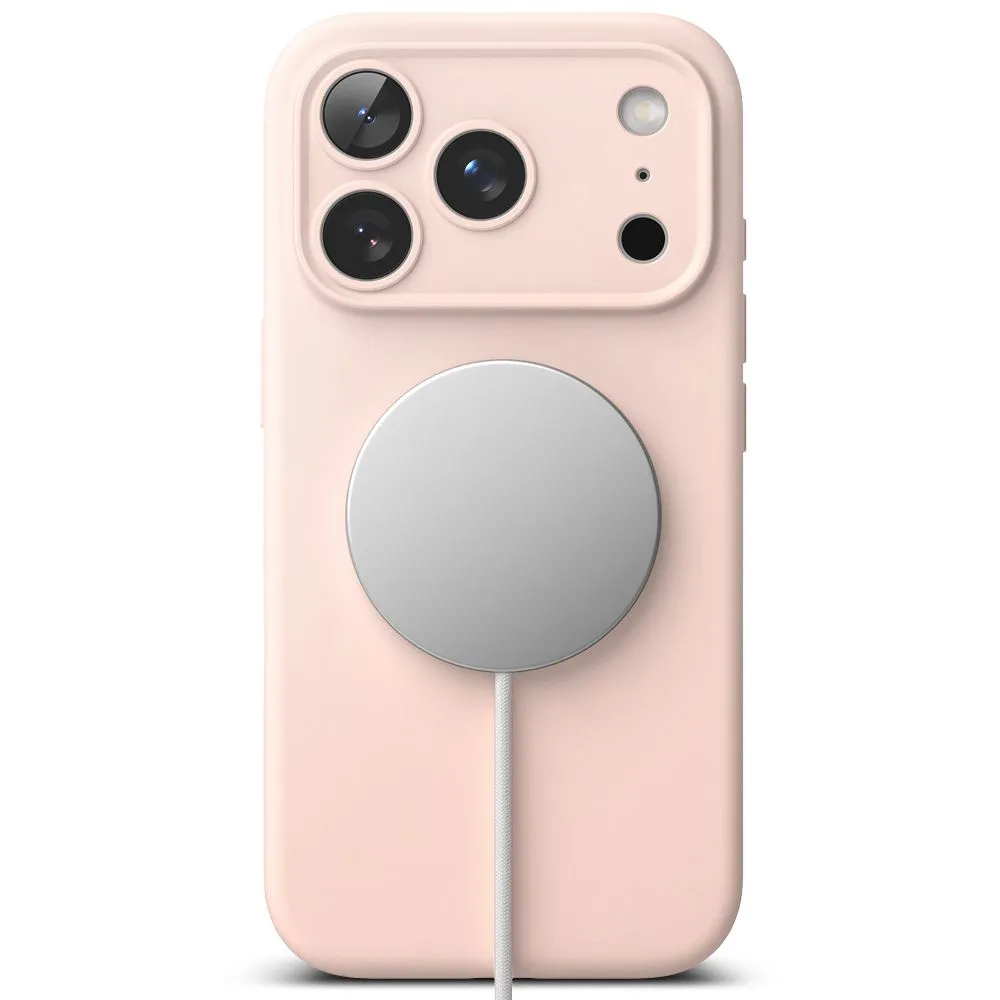 Apple iPhone 17 Pro Max suojakuori pinkki RINGKE SILICONE MAGNETIC MAGSAFE