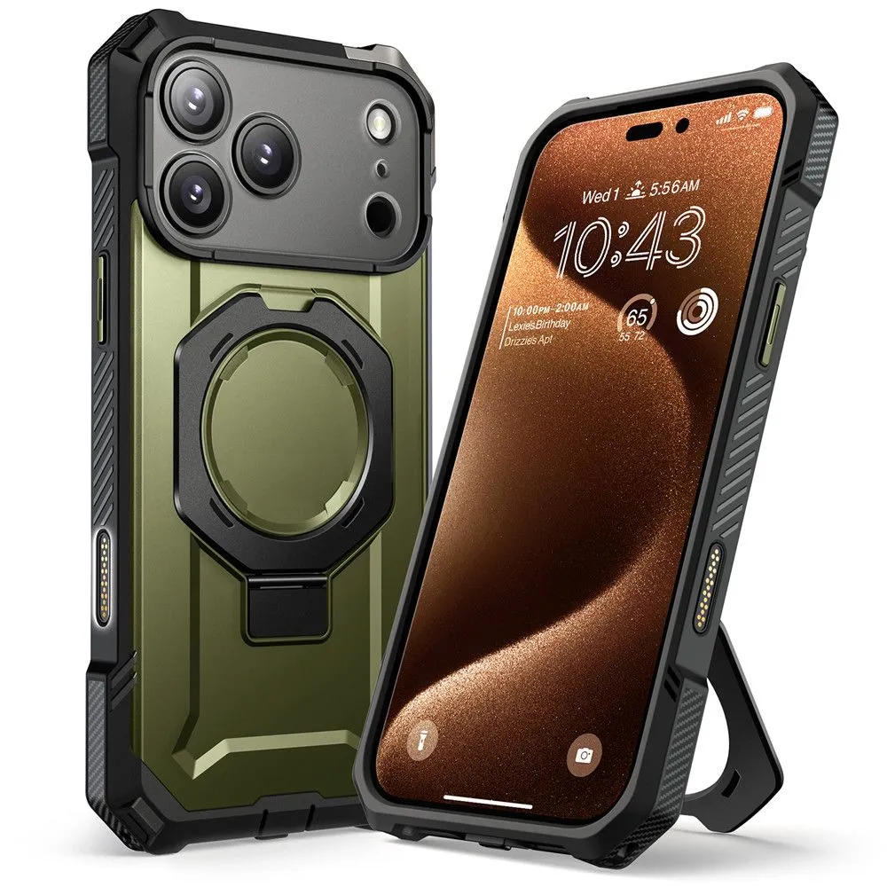 Apple iPhone 17 Pro Max suojakuori vihreä SUPCASE UB GRIP MAG MAGSAFE