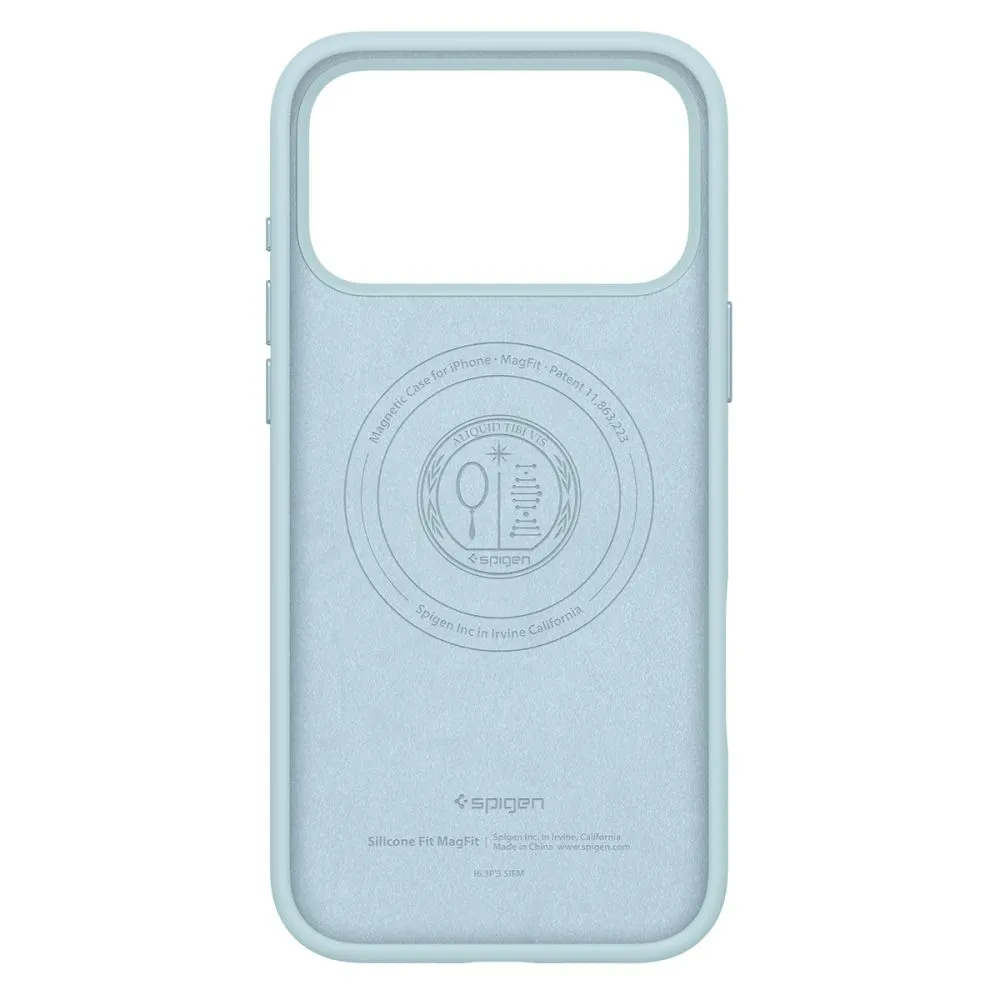 Apple iPhone 17 Pro Max suojakuori sininen SPIGEN SILICONE FIT MAG MAGSAFE