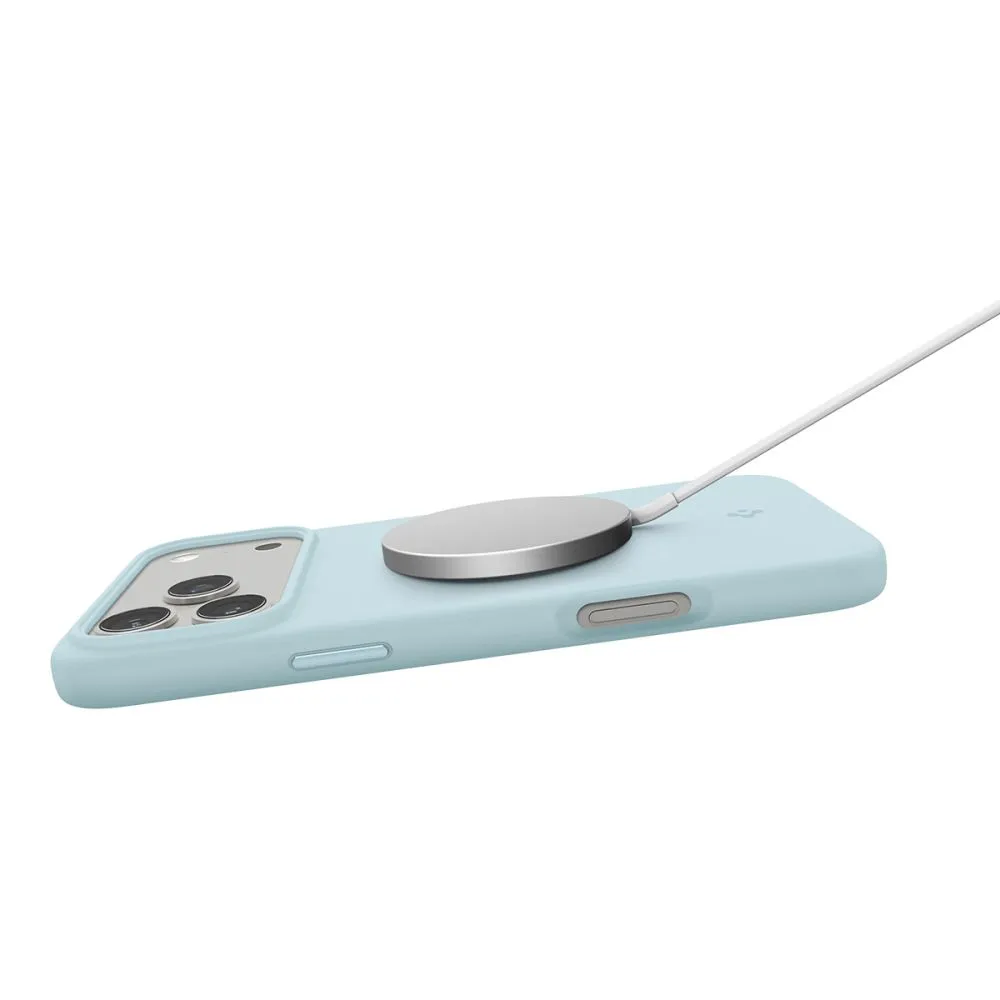 Apple iPhone 17 Pro Max suojakuori sininen SPIGEN SILICONE FIT MAG MAGSAFE