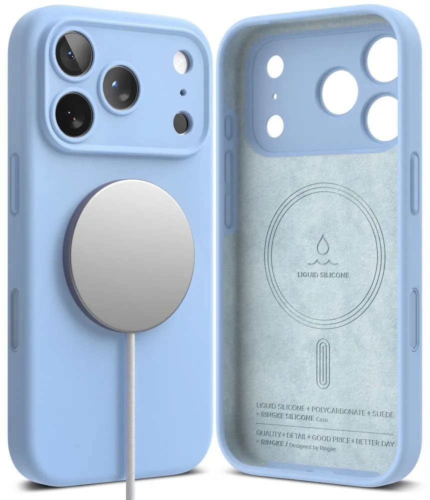 Apple iPhone 17 Pro Max Telefona vāciņš zils RINGKE SILICONE MAGNETIC MAGSAFE