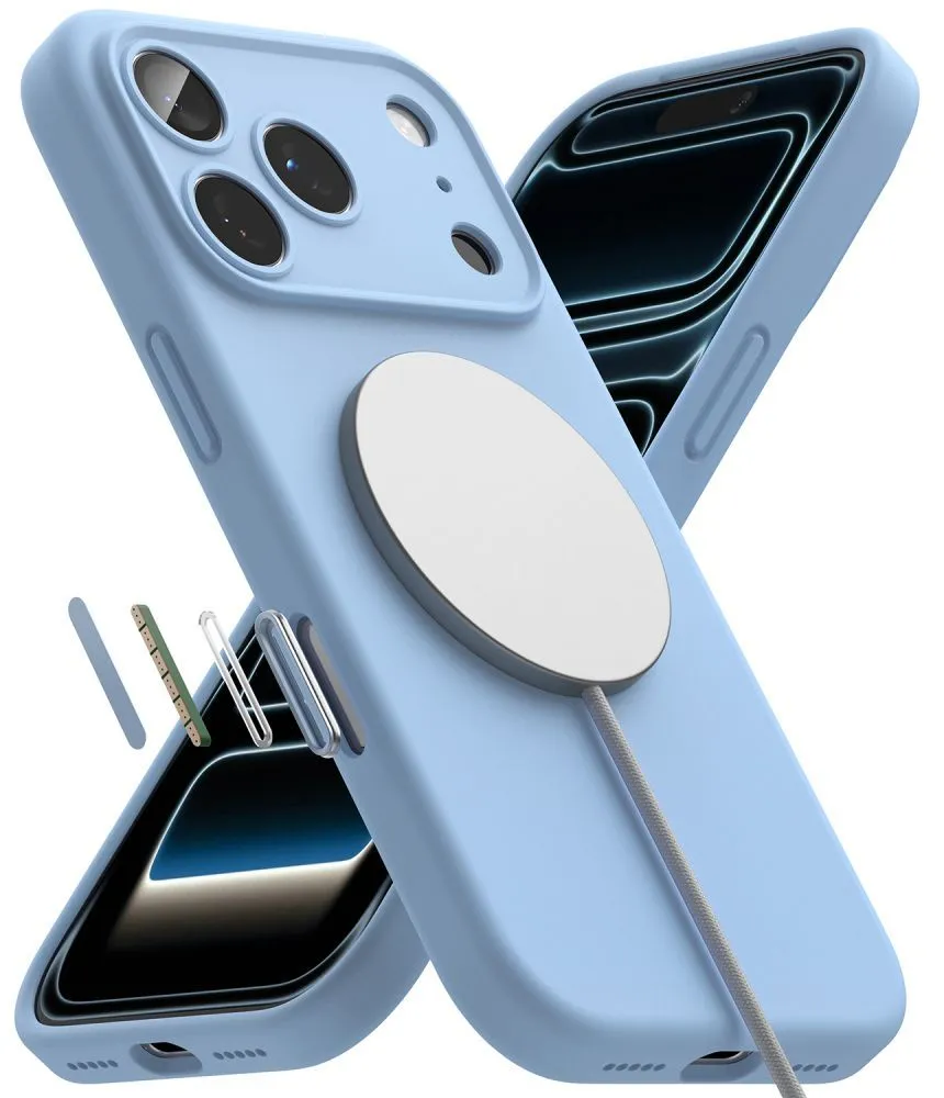 Apple iPhone 17 Pro Max Telefona vāciņš zils RINGKE SILICONE MAGNETIC MAGSAFE