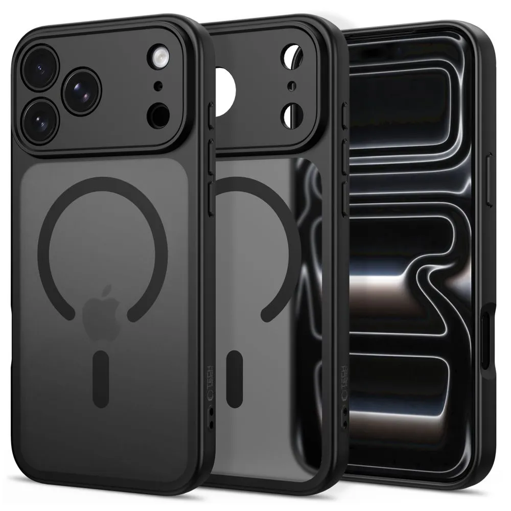 Apple iPhone 17 Pro Max Telefona vāciņš melns TECH-PROTECT BASICMAG MAGSAFE