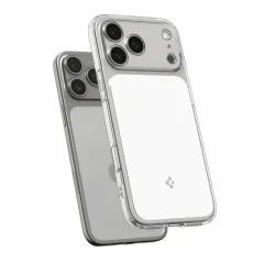 Apple iPhone 17 Pro Max suojakuori valkoinen SPIGEN ULTRA HYBRID ”T” MAG MAGSAFE