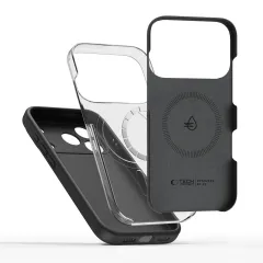 Apple iPhone 17 Pro Max suojakuori musta TECH-PROTECT SILICONE MAGSAFE