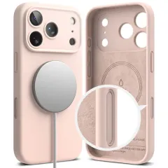 Apple iPhone 17 Pro Max skal rosa RINGKE SILICONE MAGNETIC MAGSAFE