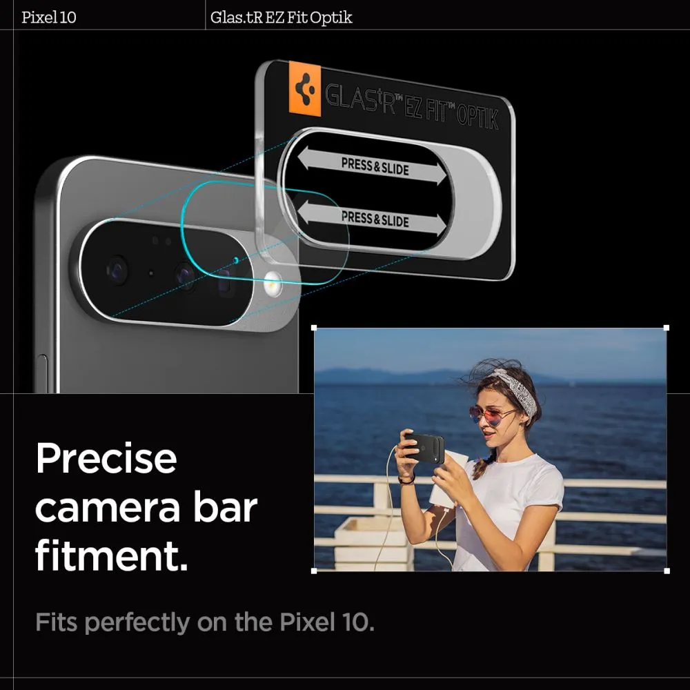 Google Pixel 10 panssarilasi  SPIGEN OPTIK GLAS.TR CAMERA PROTECTOR 2-PACK