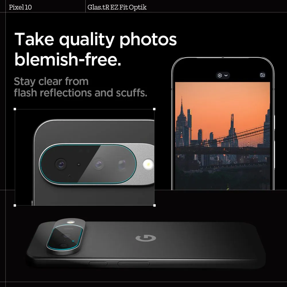 Google Pixel 10 panssarilasi  SPIGEN OPTIK GLAS.TR CAMERA PROTECTOR 2-PACK