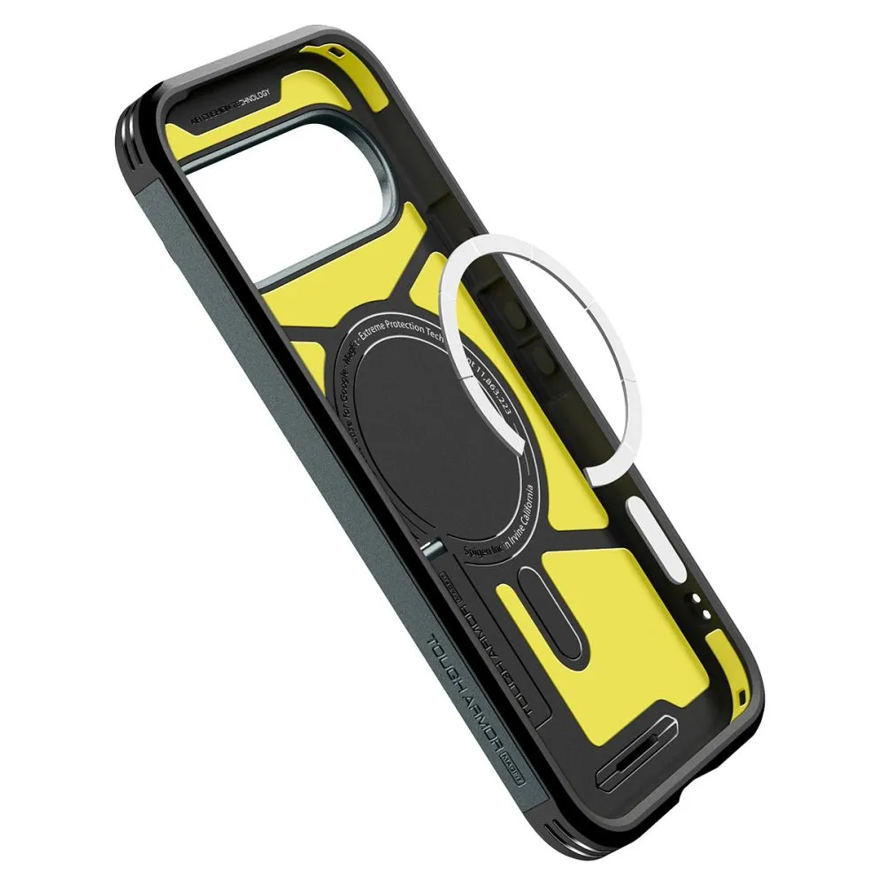 Google Pixel 10 suojakuori vihreä SPIGEN TOUGH ARMOR MAG MAGSAFE