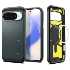 Google Pixel 10 suojakuori vihreä SPIGEN TOUGH ARMOR MAG MAGSAFE