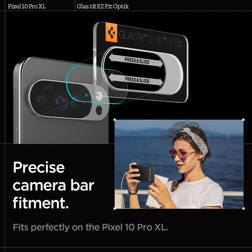 Google Pixel 10 Pro XL Tempered glass  SPIGEN OPTIK GLAS.TR CAMERA PROTECTOR 2-PACK
