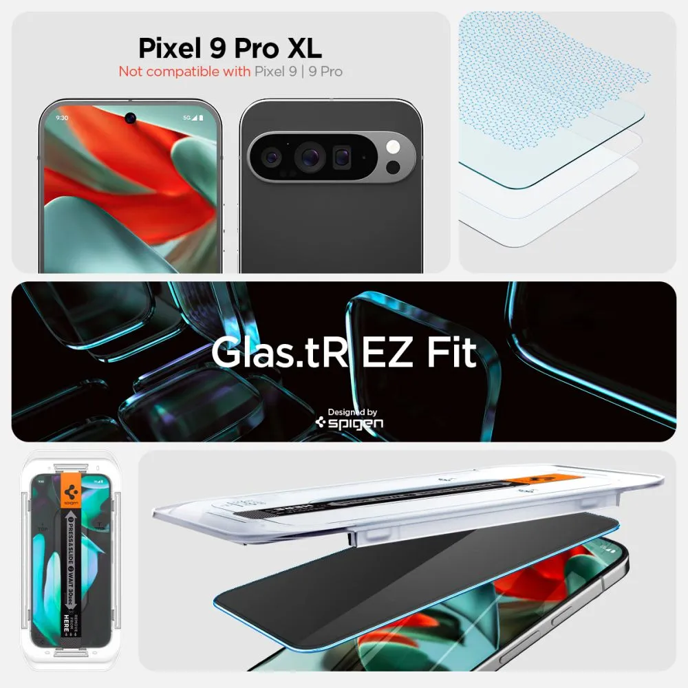 Google Pixel 10 Pro XL Aizsargstikls  SPIGEN GLAS.TR ”EZ FIT” PRIVACY 2-PACK