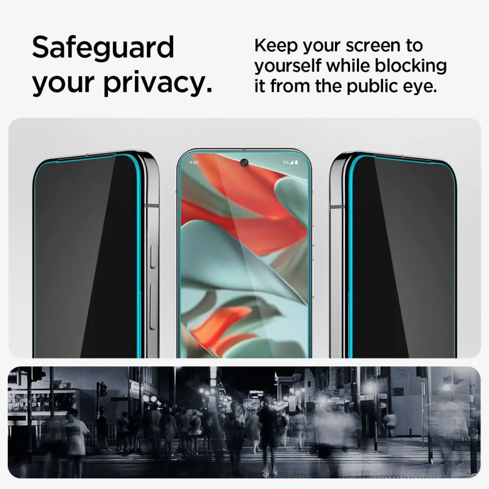 Google Pixel 10 Pro XL Aizsargstikls  SPIGEN GLAS.TR ”EZ FIT” PRIVACY 2-PACK
