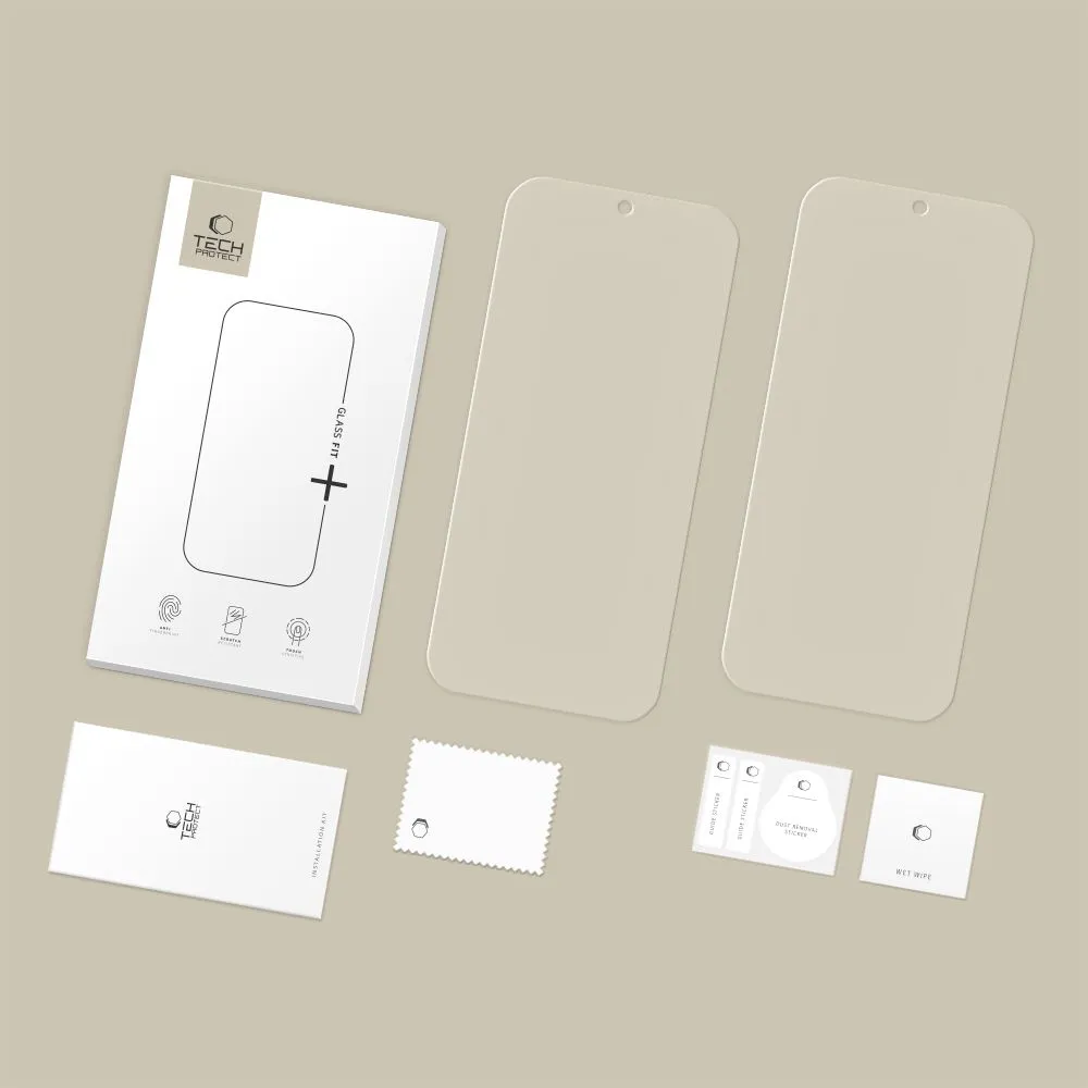 Google Pixel 10 Pro XL aizsargstikls  TECH-PROTECT GLASS FIT+ 2-PACK