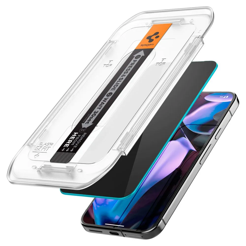 Google Pixel 10 Pro XL Aizsargstikls  SPIGEN GLAS.TR ”EZ FIT” PRIVACY 2-PACK