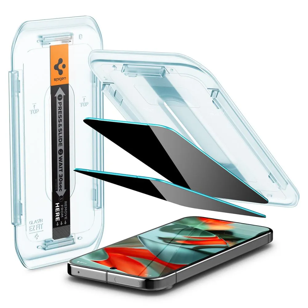Google Pixel 10 Pro XL Aizsargstikls  SPIGEN GLAS.TR ”EZ FIT” PRIVACY 2-PACK