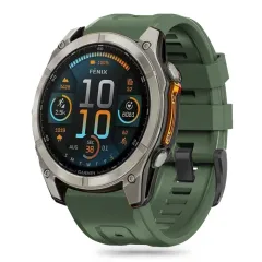 Garmin Fenix 6S / PRO 7S 8 (43 MM) rihm roheline TECH-PROTECT SILICONE 5S PLUS