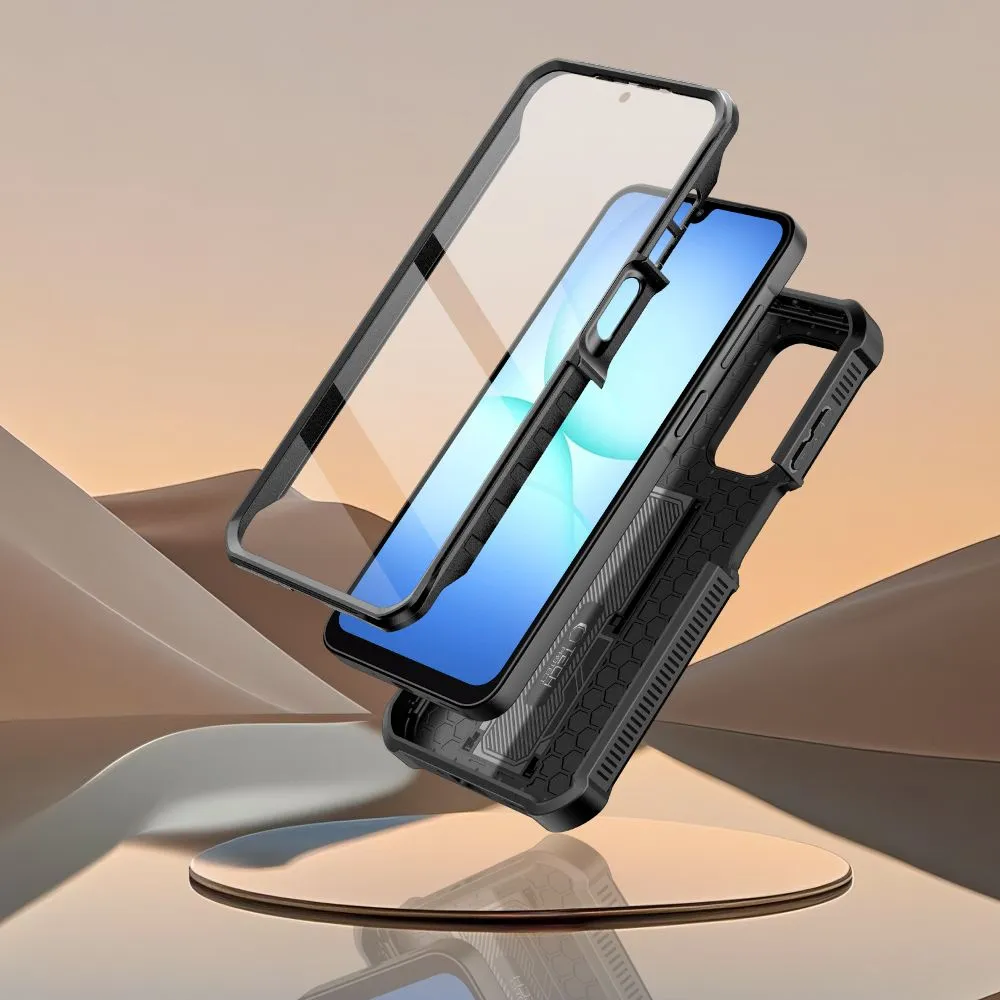 Samsung Galaxy A17 4G/5G vāciņš melns TECH-PROTECT KEVLAR CAM+ 4G / 5G