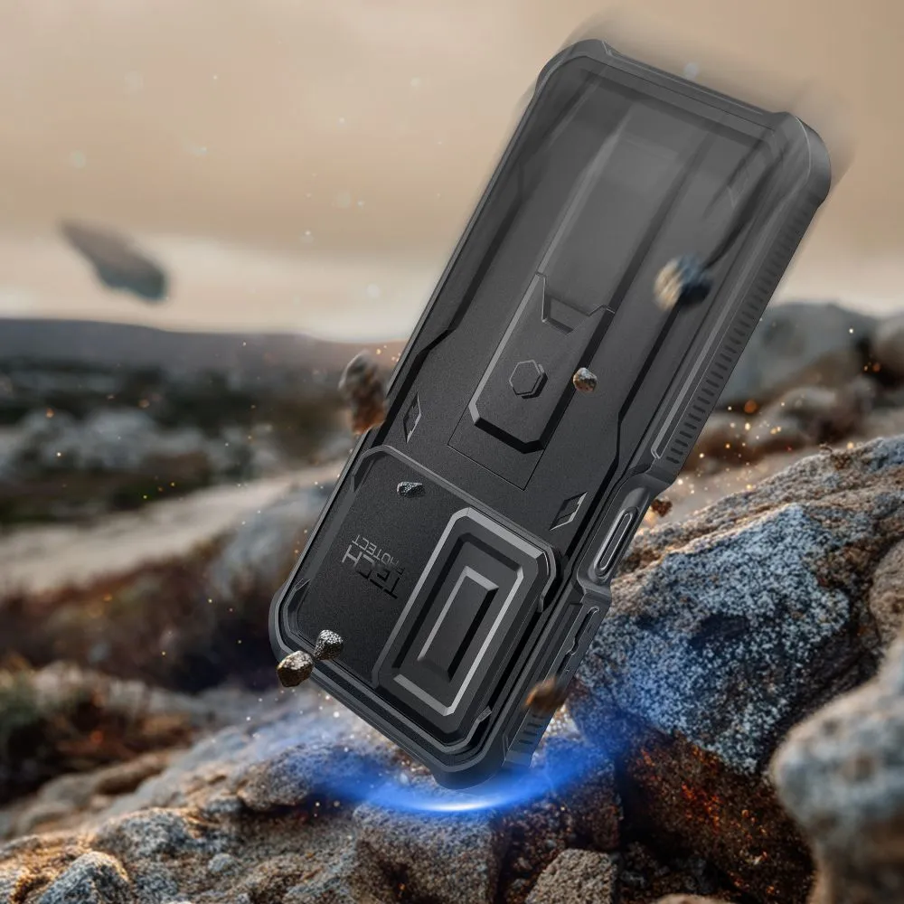 Samsung Galaxy A17 4G/5G vāciņš melns TECH-PROTECT KEVLAR CAM+ 4G / 5G