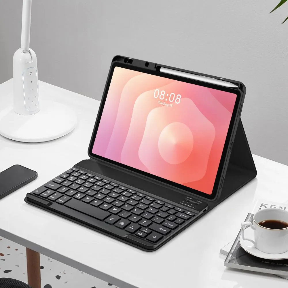 Samsung Galaxy Tab S11 11.0 maciņš melns TECH-PROTECT SC PEN + KEYBOARD X730 / X736B