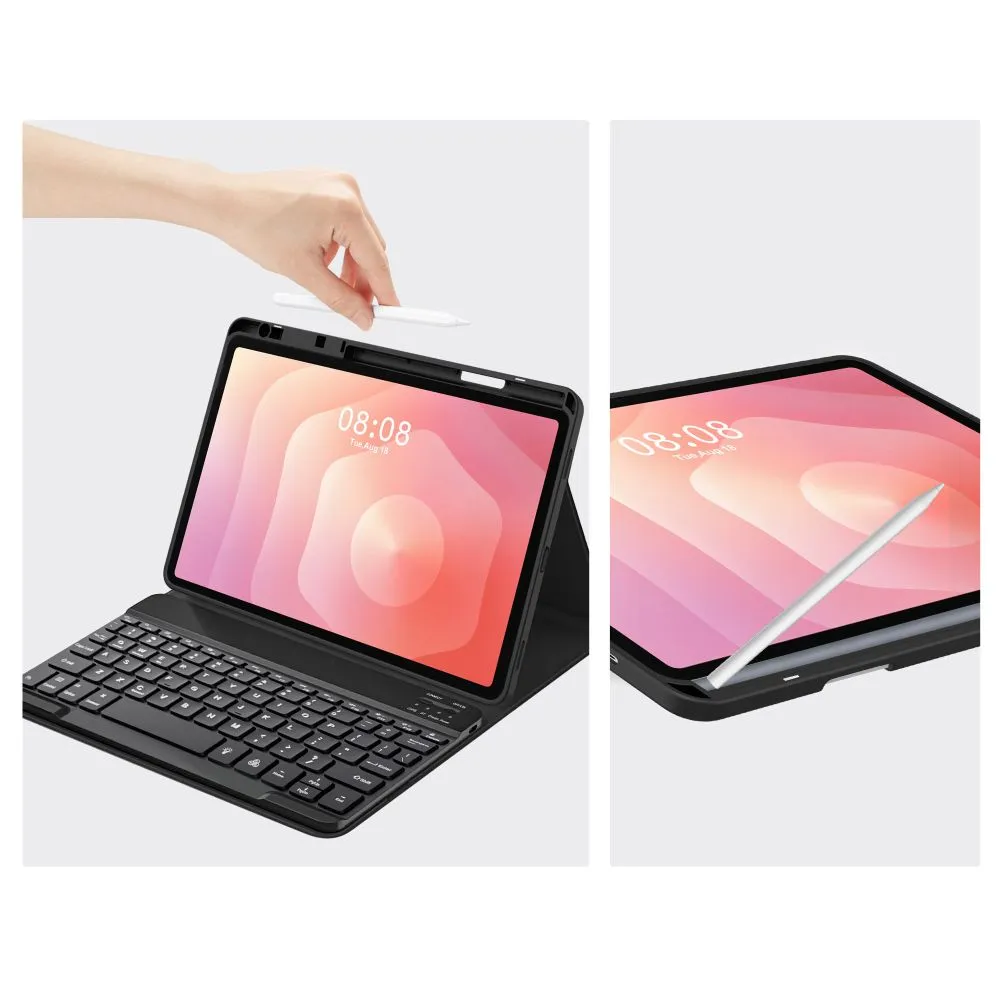 Samsung Galaxy Tab S11 11.0 maciņš melns TECH-PROTECT SC PEN + KEYBOARD X730 / X736B