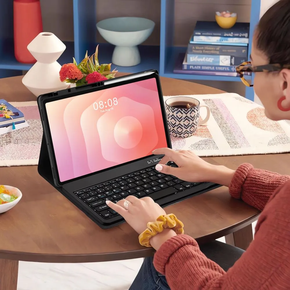 Samsung Galaxy Tab S11 11.0 maciņš melns TECH-PROTECT SC PEN + KEYBOARD X730 / X736B