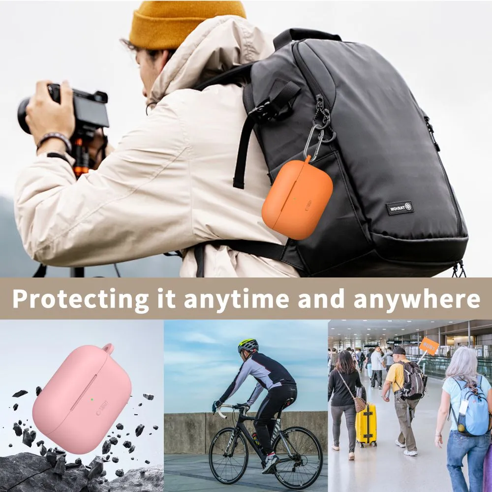 Apple AirPods Pro 3 suojakuori, suojakotelo  TECH-PROTECT SILICONE HOOK