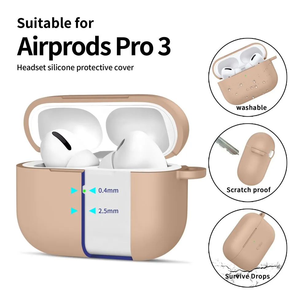 Apple AirPods Pro 3 suojakuori, suojakotelo  TECH-PROTECT SILICONE HOOK
