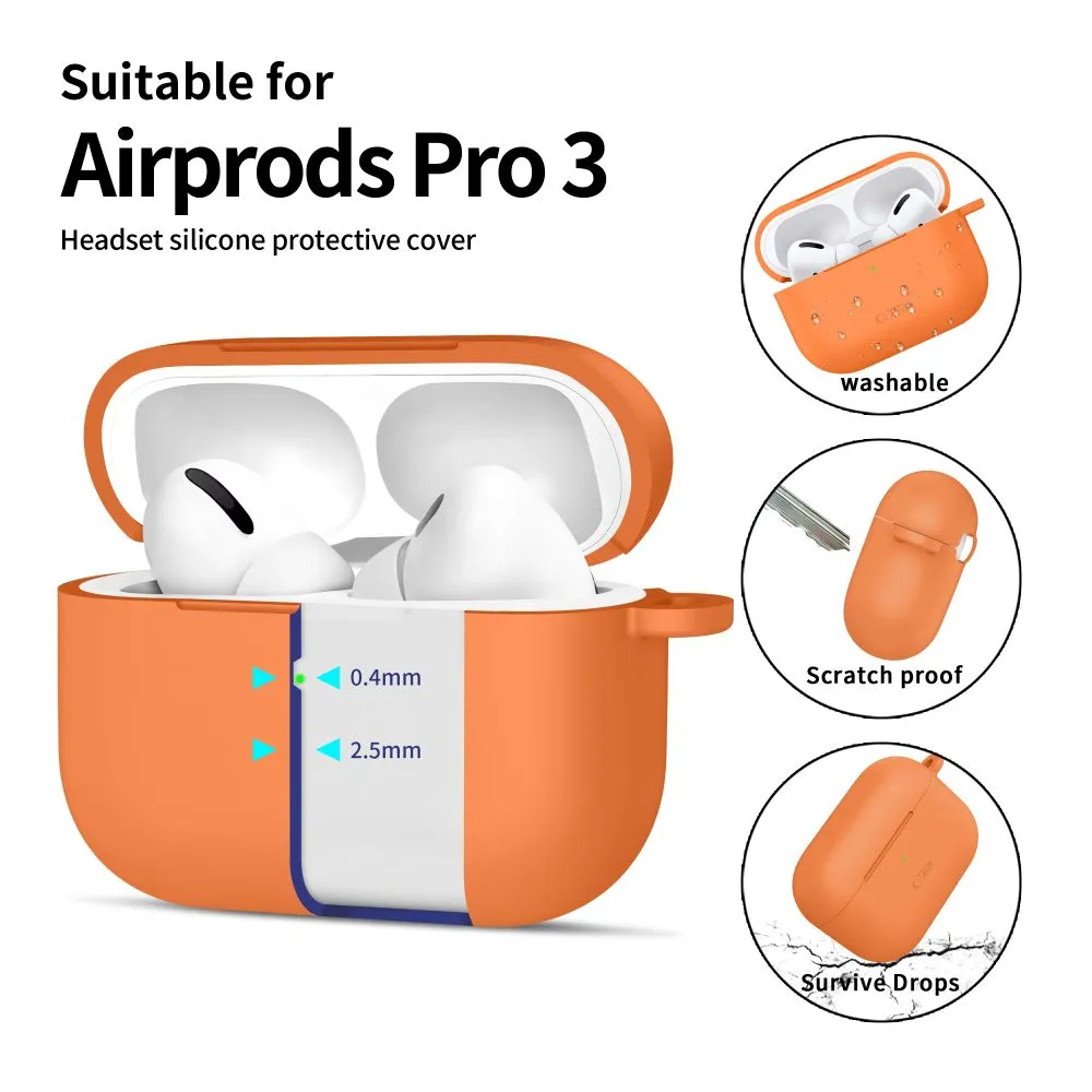 Apple AirPods Pro 3 suojakuori, suojakotelo  TECH-PROTECT SILICONE HOOK