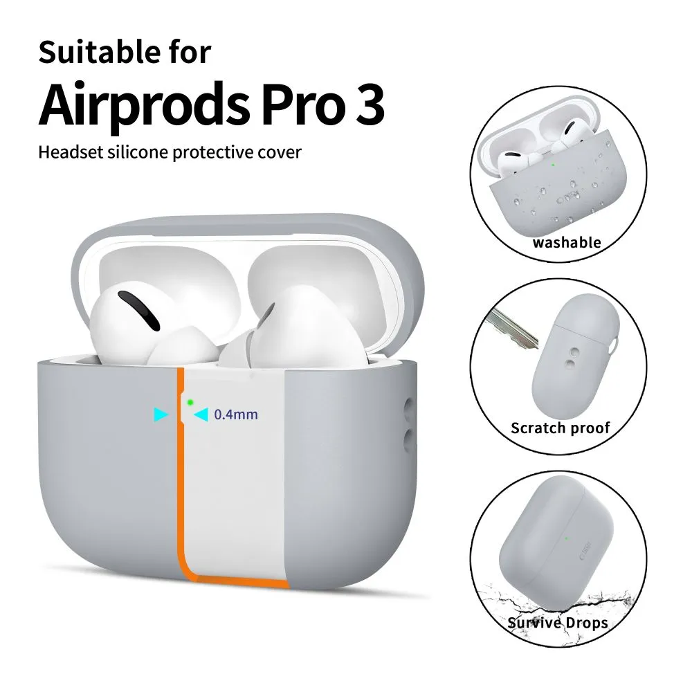 Apple AirPods Pro 3 maciņš  TECH-PROTECT SILICONE