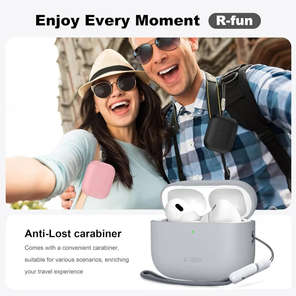 Apple AirPods Pro 3 maciņš  TECH-PROTECT SILICONE