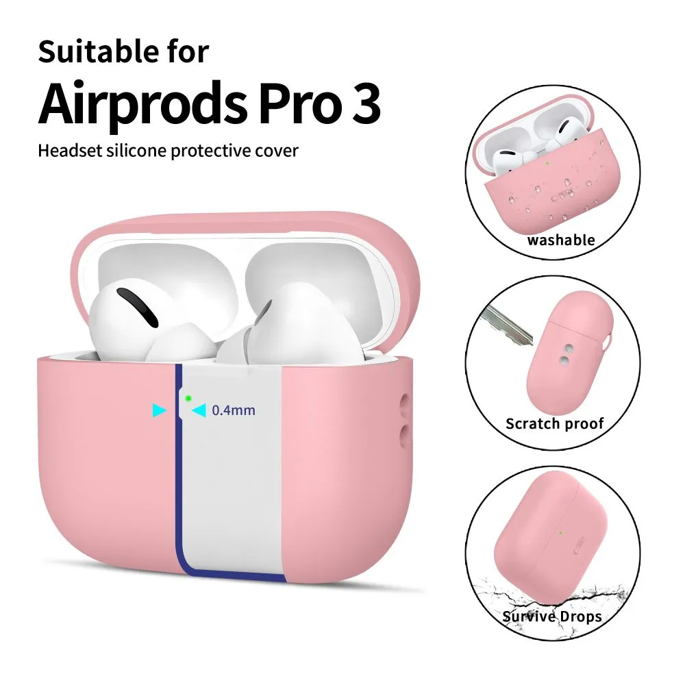Apple AirPods Pro 3 maciņš  TECH-PROTECT SILICONE