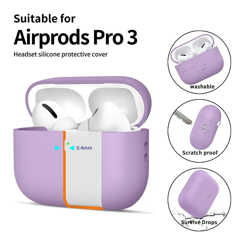 Apple AirPods Pro 3 skal, fodral TECH-PROTECT SILICONE