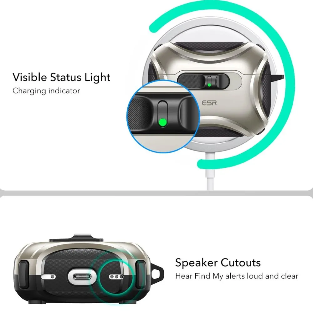 Apple AirPods Pro 3 skal, fodral ESR CYBER FLICKLOCK HALOLOCK MAGSAFE