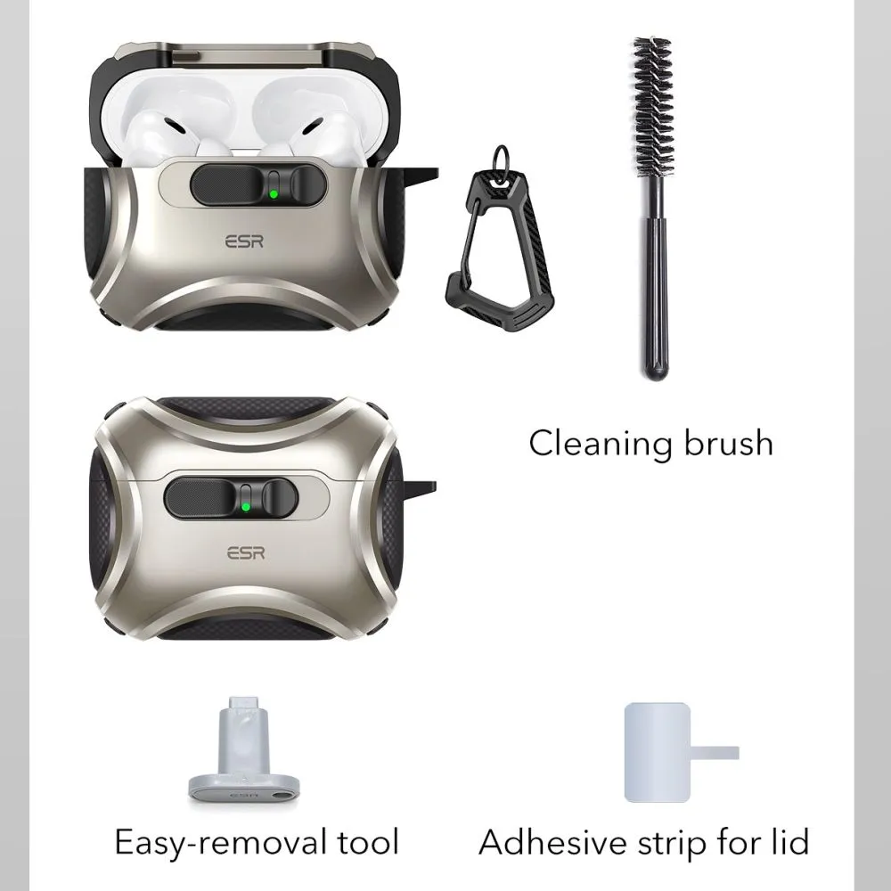 Apple AirPods Pro 3 skal, fodral ESR CYBER FLICKLOCK HALOLOCK MAGSAFE