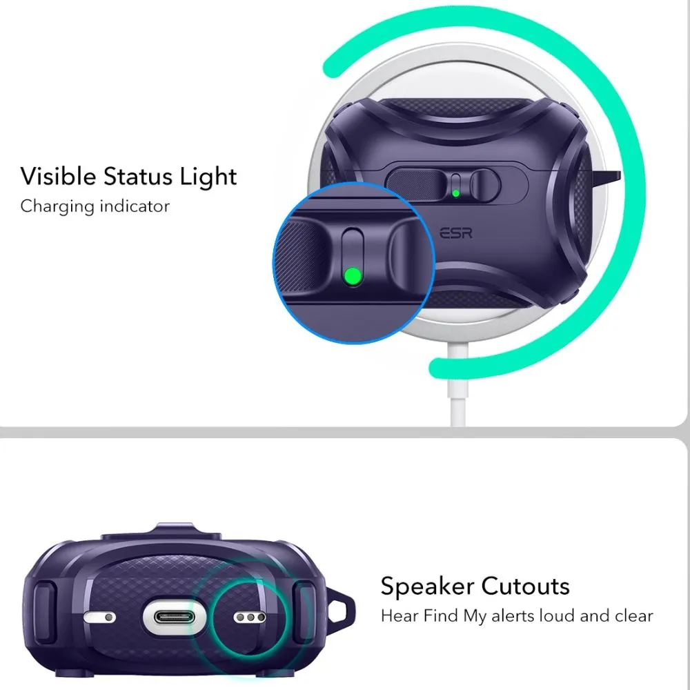 Apple AirPods Pro 3 maciņš  ESR CYBER FLICKLOCK HALOLOCK MAGSAFE
