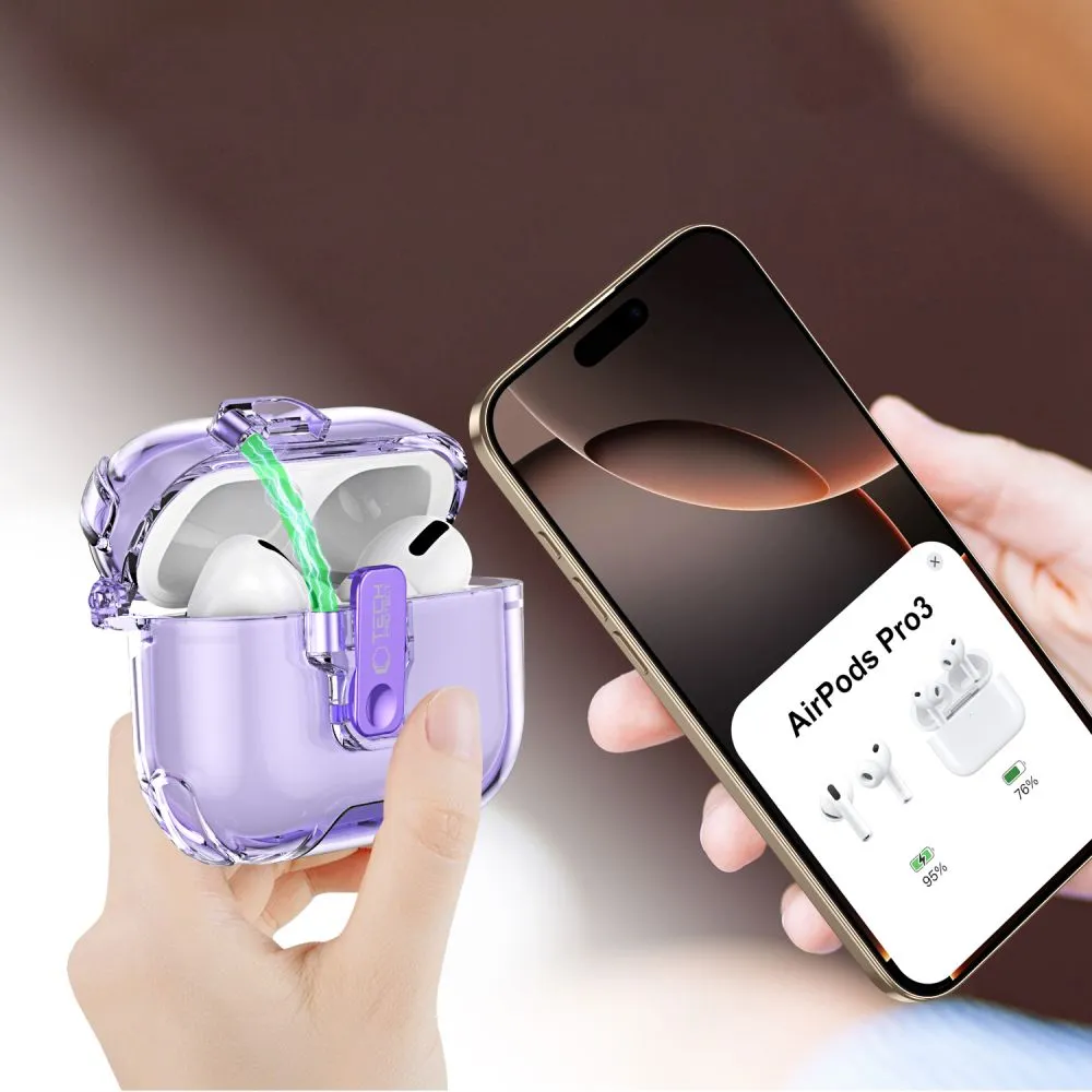 Apple AirPods Pro 3 Aizsargvāciņi un maciņi  TECH-PROTECT BOUNCE PRO