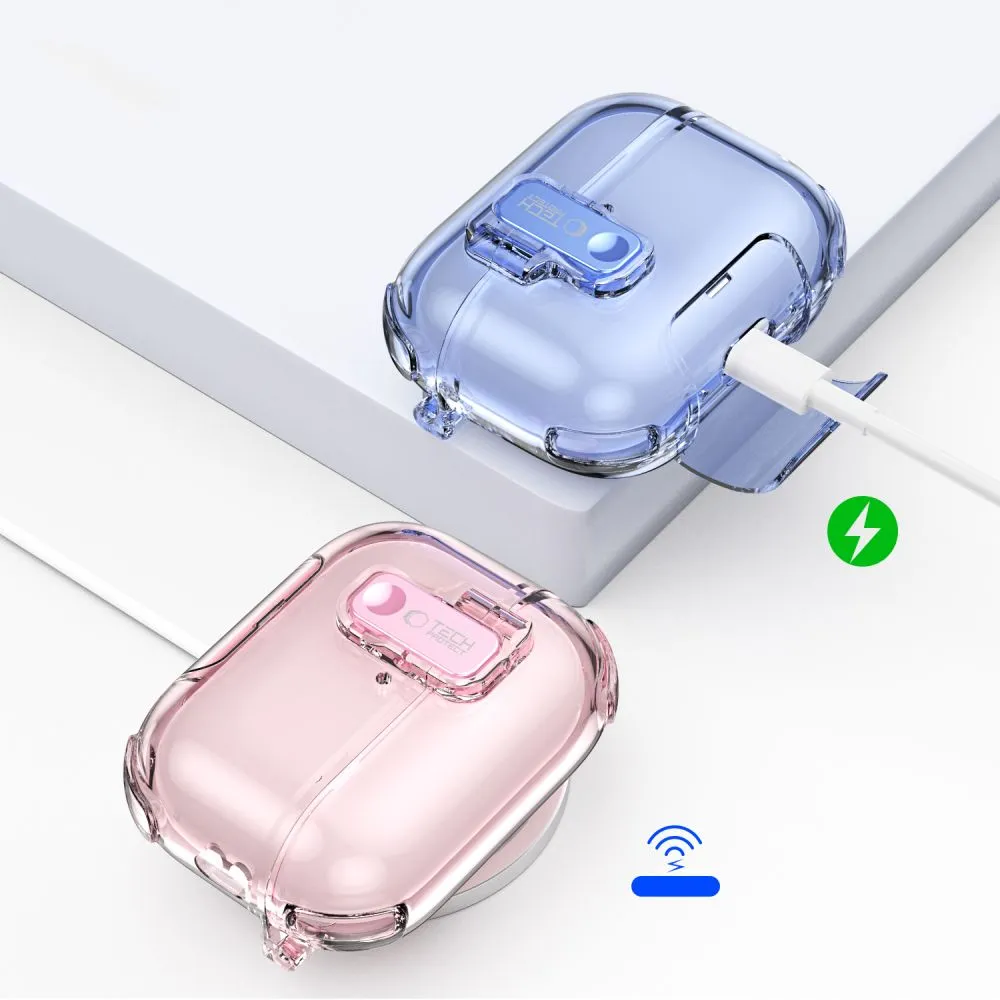 Apple AirPods Pro 3 Aizsargvāciņi un maciņi  TECH-PROTECT BOUNCE PRO