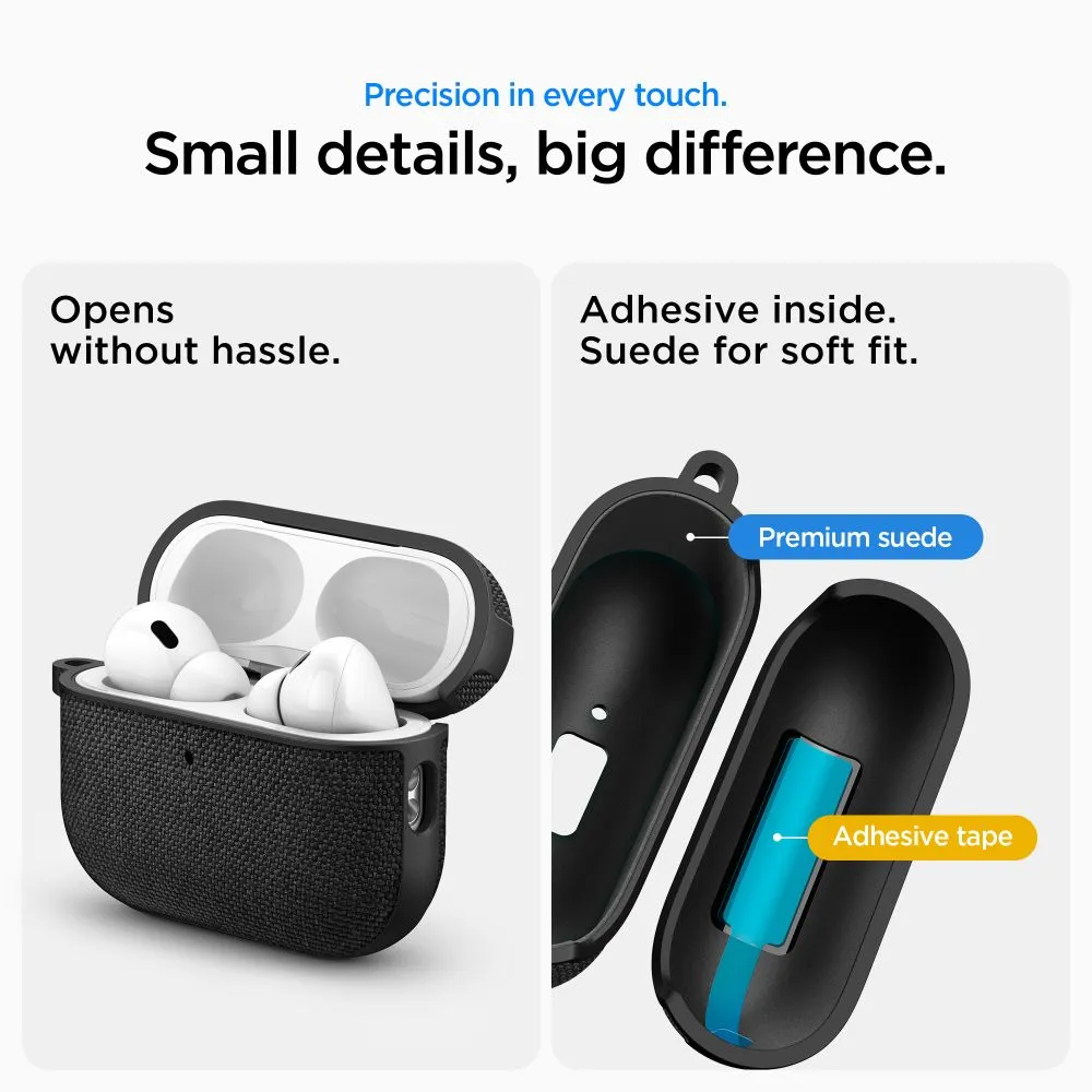 Apple AirPods Pro 3 suojakuori, suojakotelo musta SPIGEN URBAN FIT
