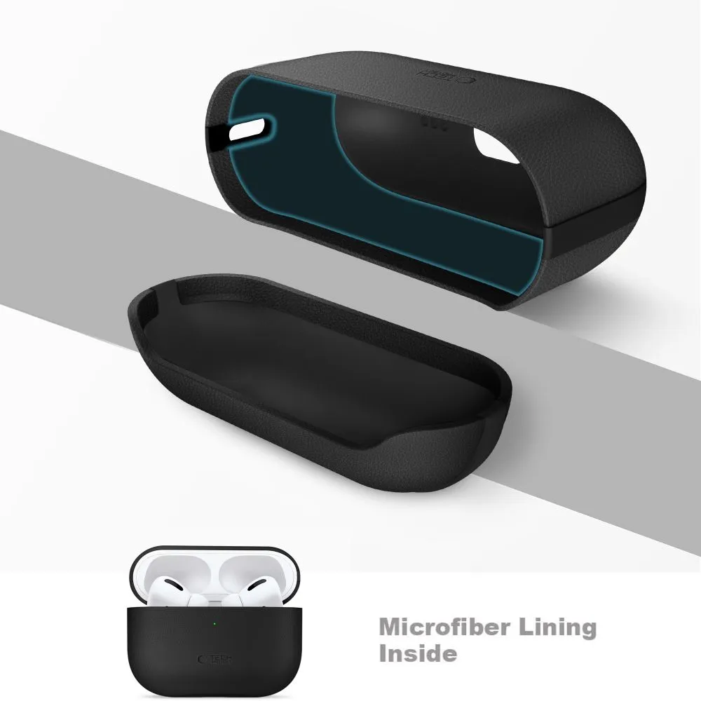 Apple AirPods Pro 3 Aizsargvāciņi un maciņi melns TECH-PROTECT NATURALFIT