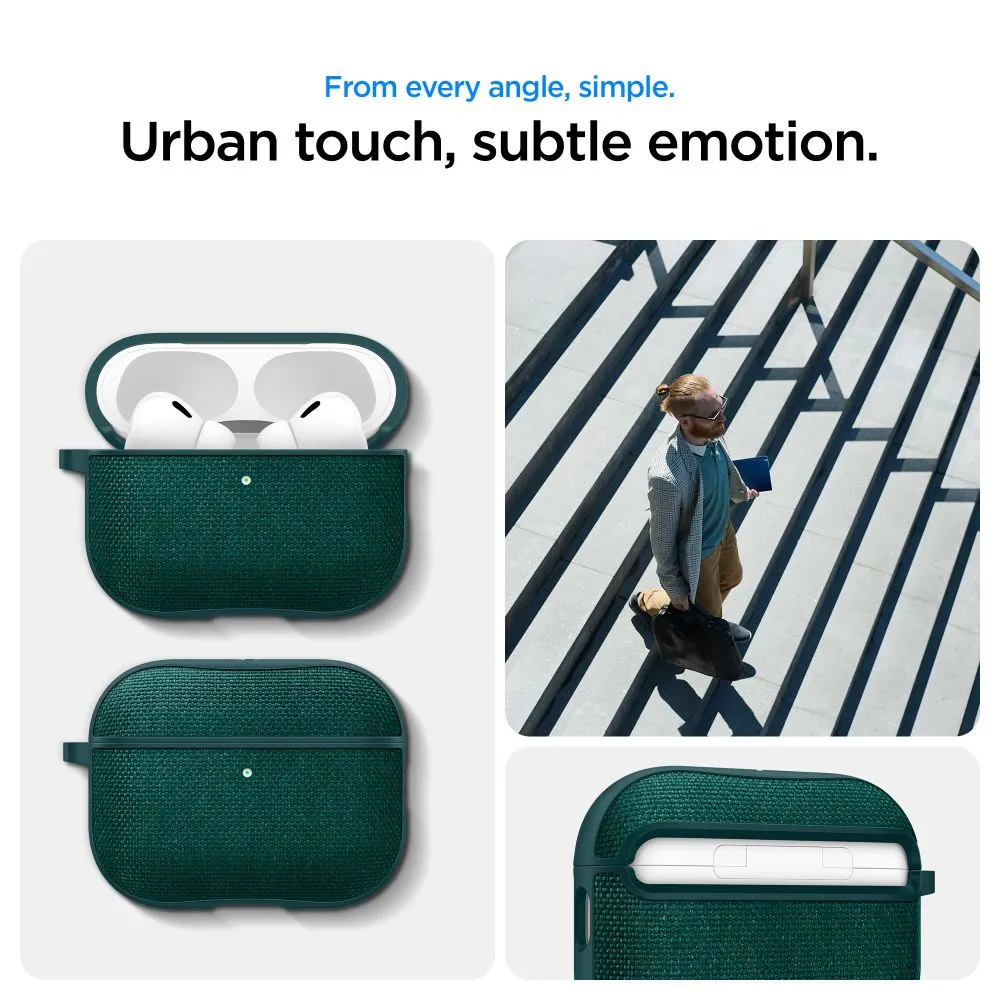 Apple AirPods Pro 3 suojakuori, suojakotelo vihreä SPIGEN URBAN FIT