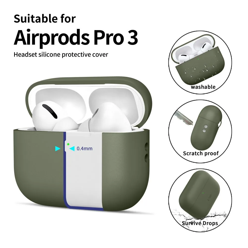 Apple AirPods Pro 3 TECH-PROTECT SILICONE maciņš zils