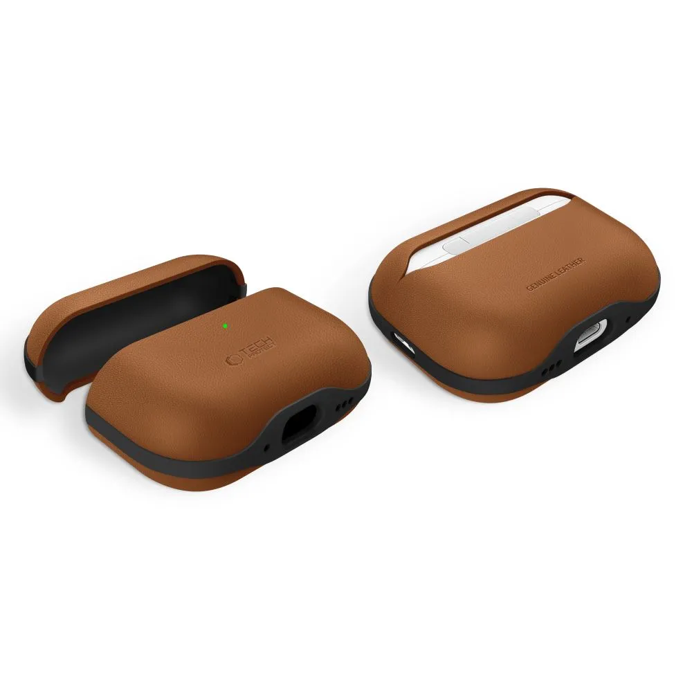 Apple AirPods Pro 3 Aizsargvāciņi un maciņi brūns TECH-PROTECT NATURALFIT