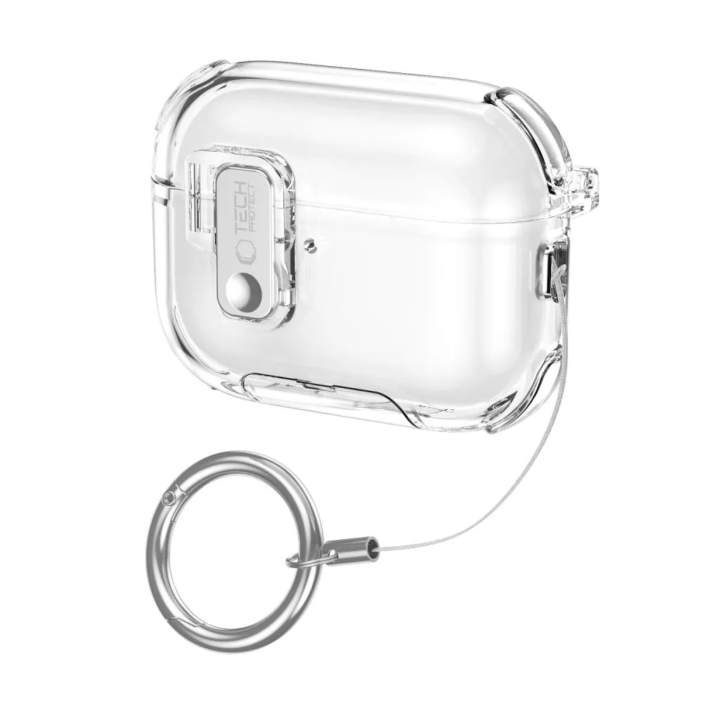 Apple AirPods Pro 3 Aizsargvāciņi un maciņi caurspīdīgs TECH-PROTECT BOUNCE PRO