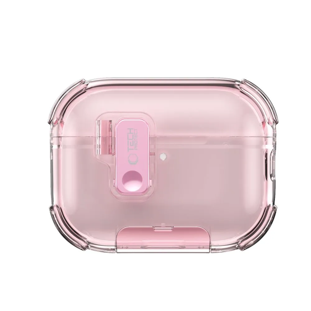 Apple AirPods Pro 3 Aizsargvāciņi un maciņi rozā TECH-PROTECT BOUNCE PRO